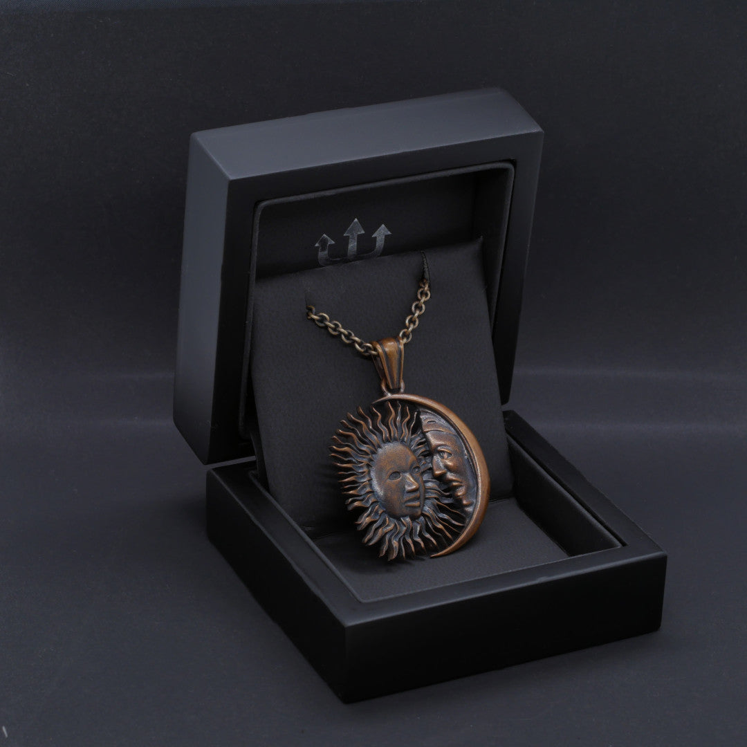 Sun&Moon Pendant bronze