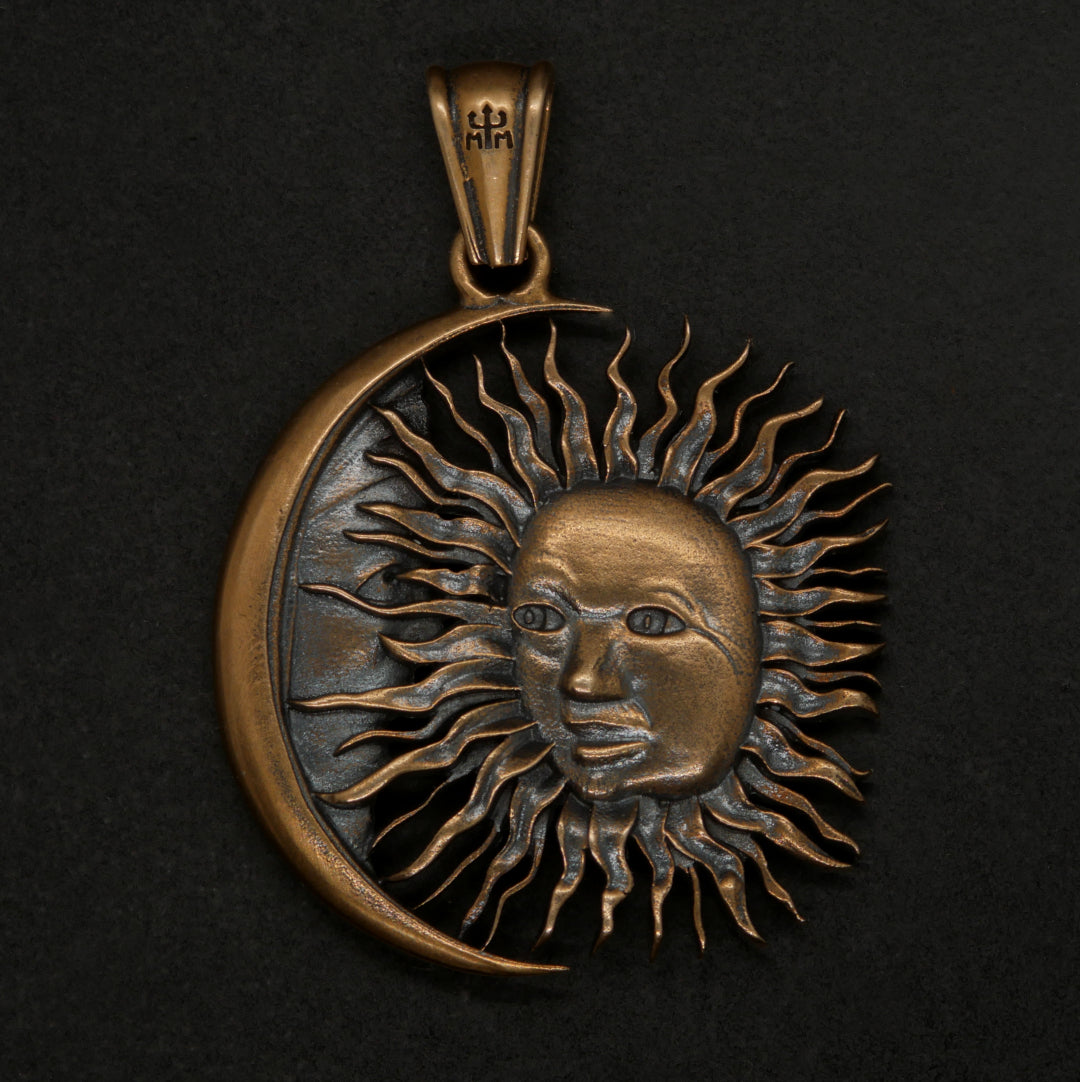 Sun&amp;Moon riipus pronssia 